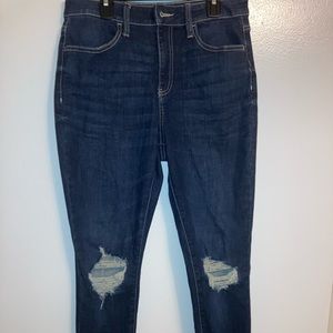 SO Juniors High Rise Ripped Ultimate Jegging Size 11